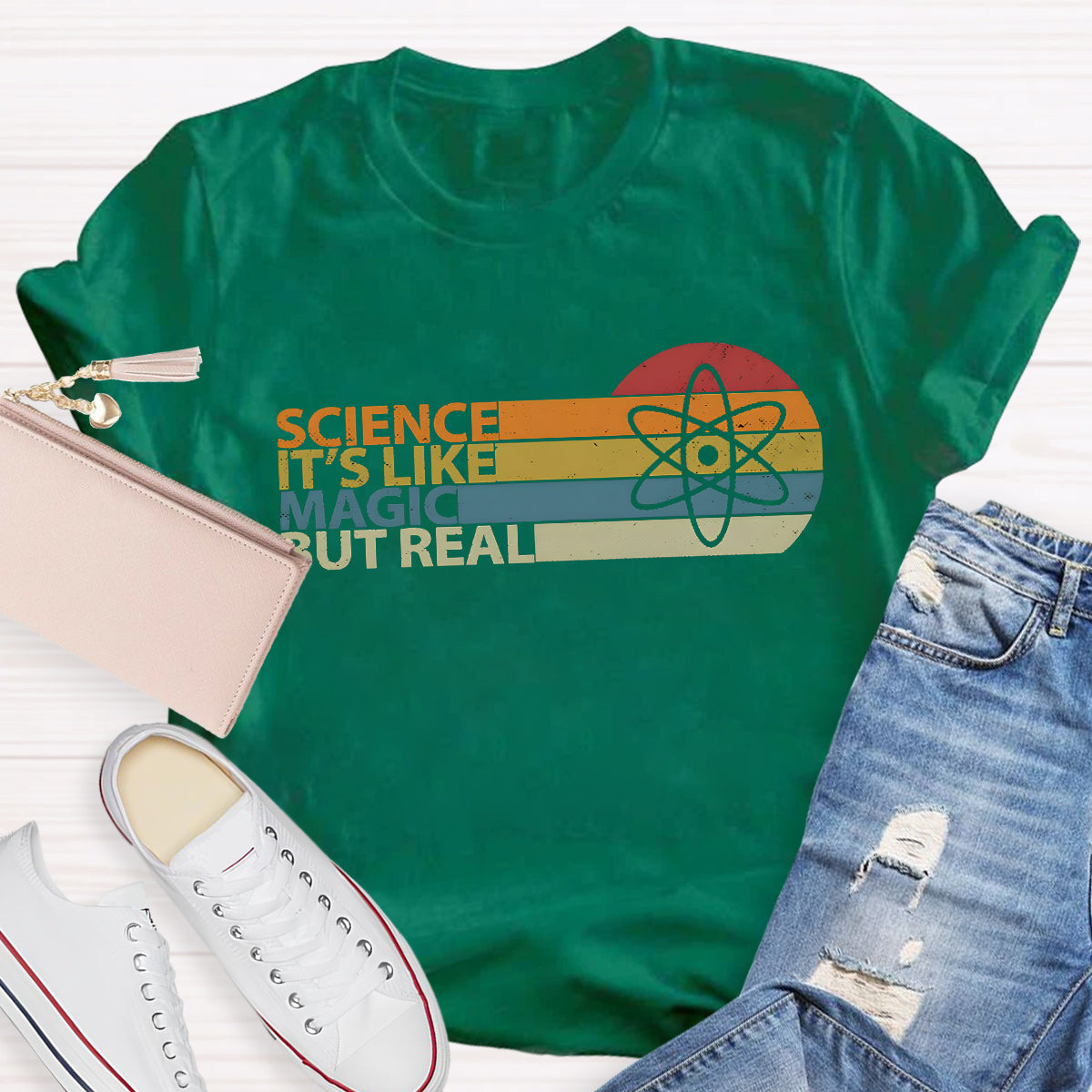 Science Is Like Magic But Real Teacher T-Shirt
