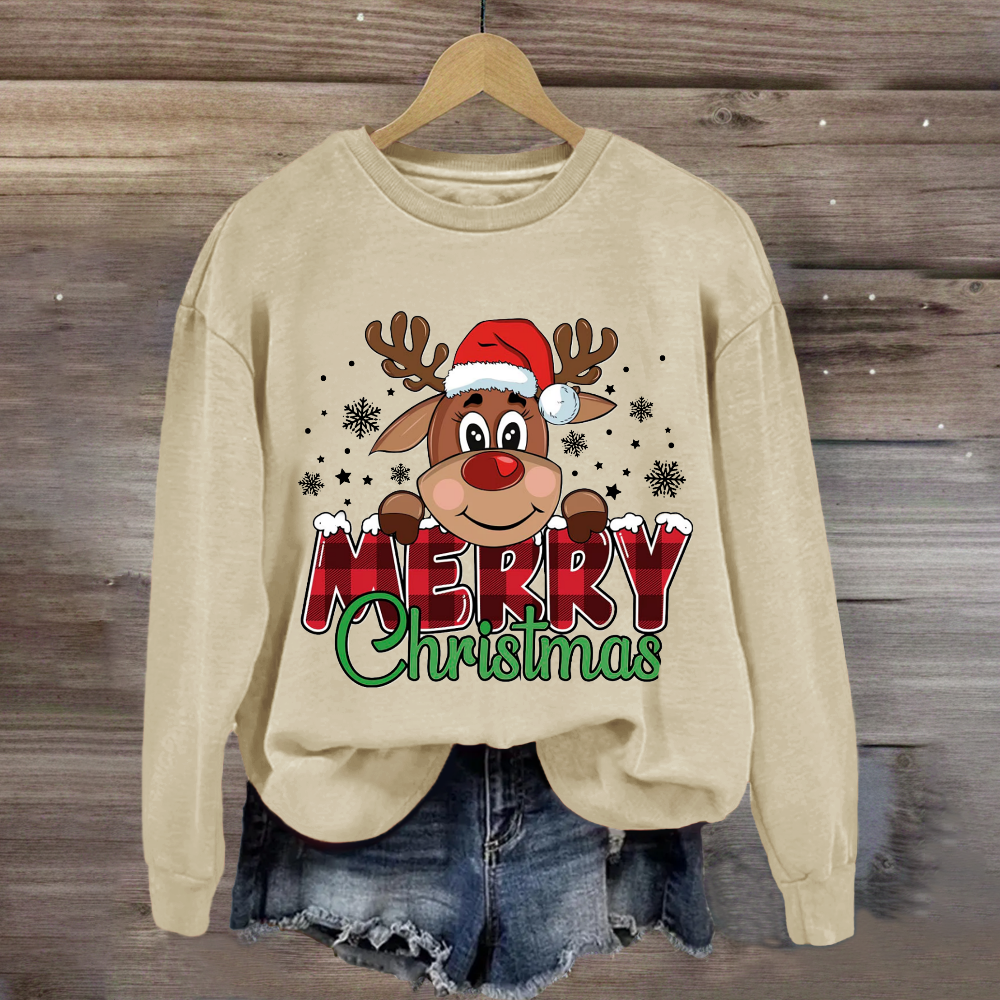 Reindeer Merry Christmas  Sweatshirt